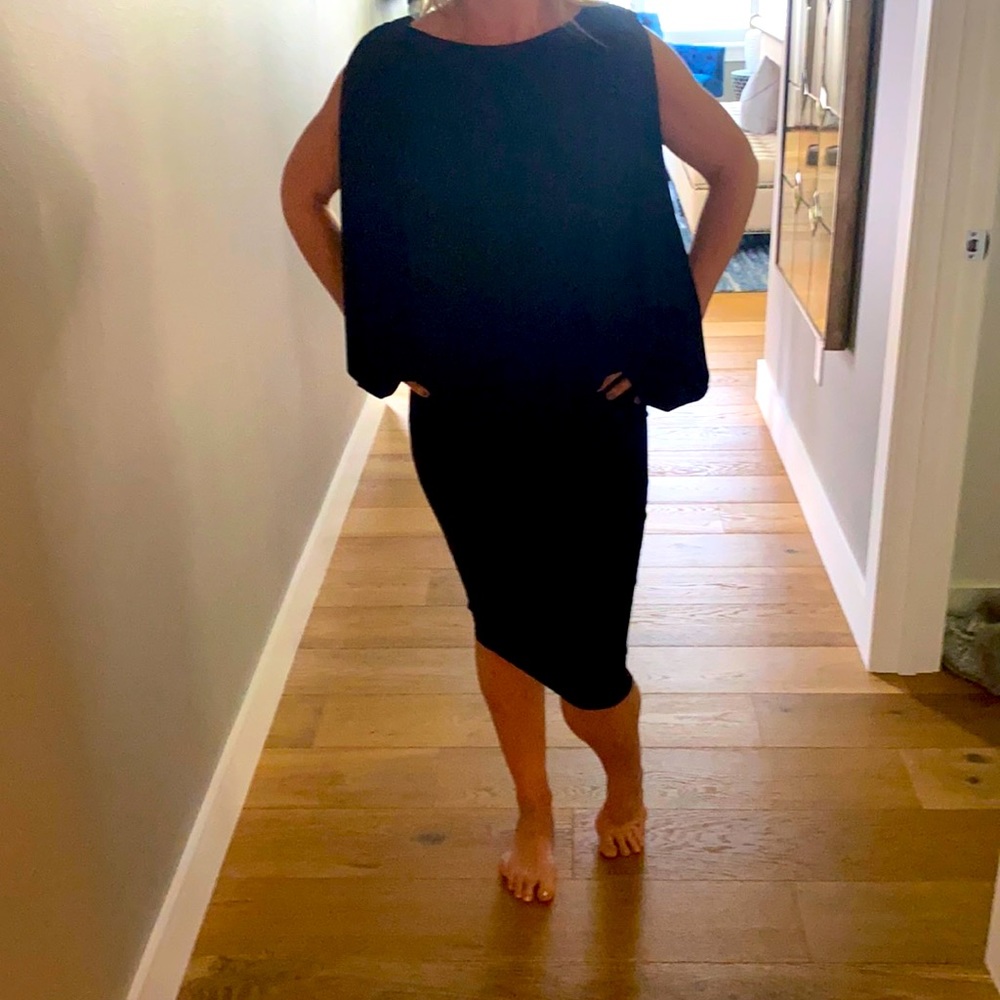 Abi Ferrin Black Batwing Dress